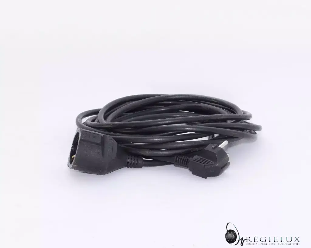 Rallonge électrique noire 10m 220v 