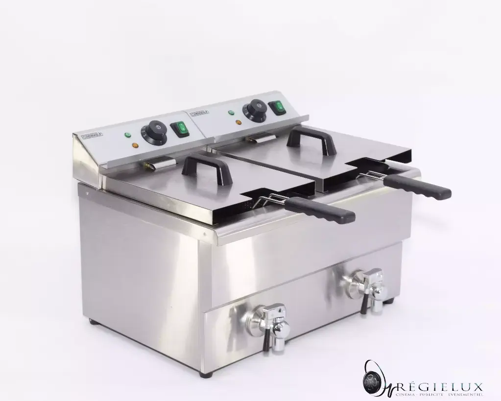 2x8l electric stainless steel fryer (2x220v)
