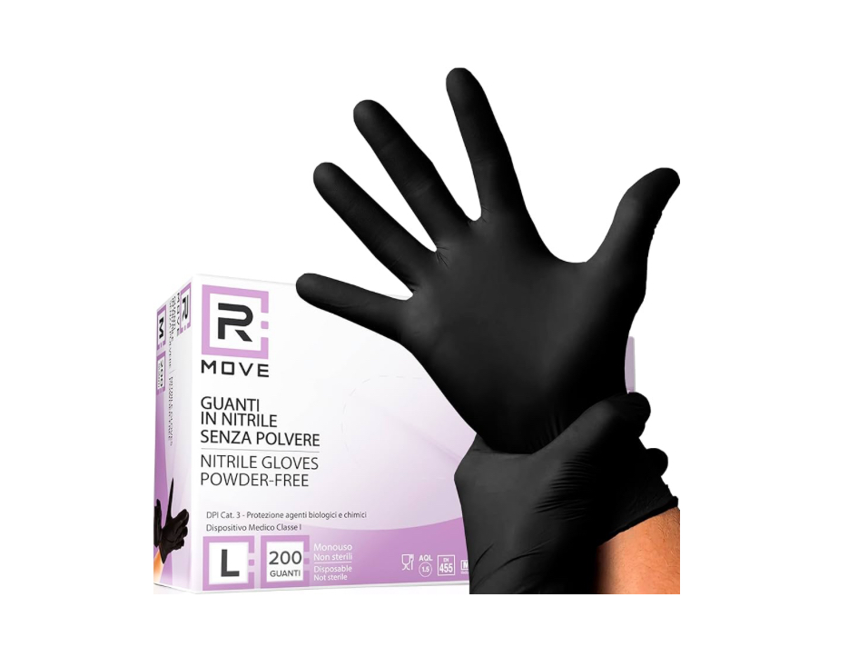 Gants Nitrile Noir x200